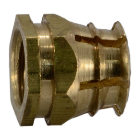 Midwest Fastener 6mm-1.0 x 8mm x 9mm Brass Coarse Thread Spreading Dowels 8PK 38665